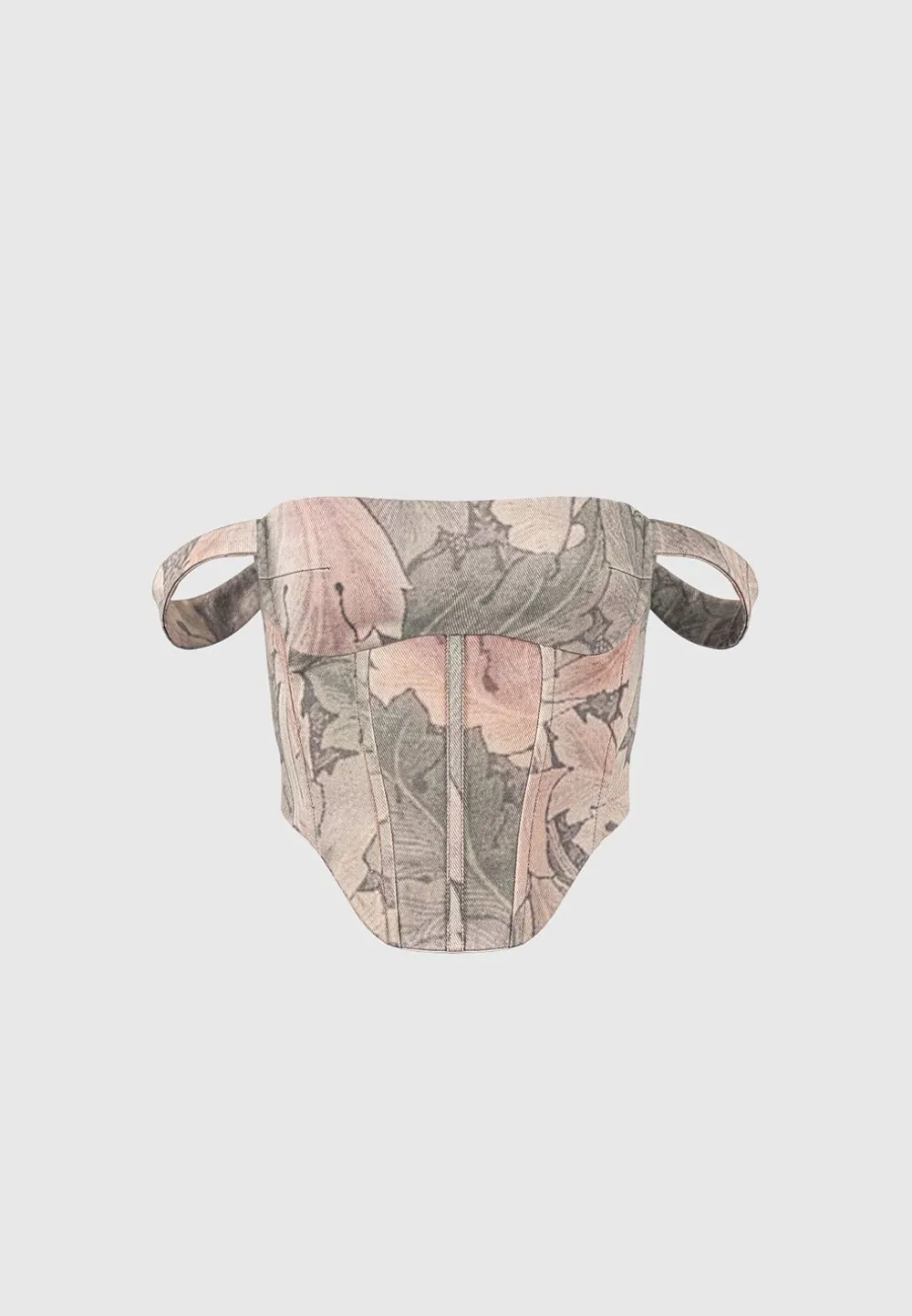 Renaissance Camo Bardot Corset Top