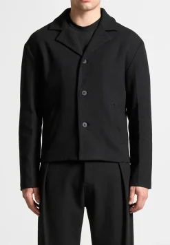 Revere Collar Twill Jacket