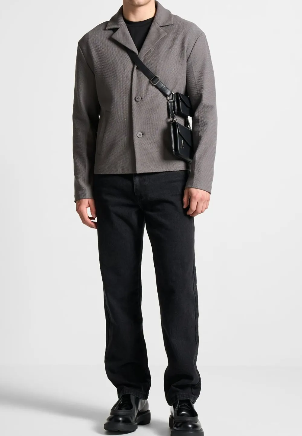 Revere Collar Twill Jacket