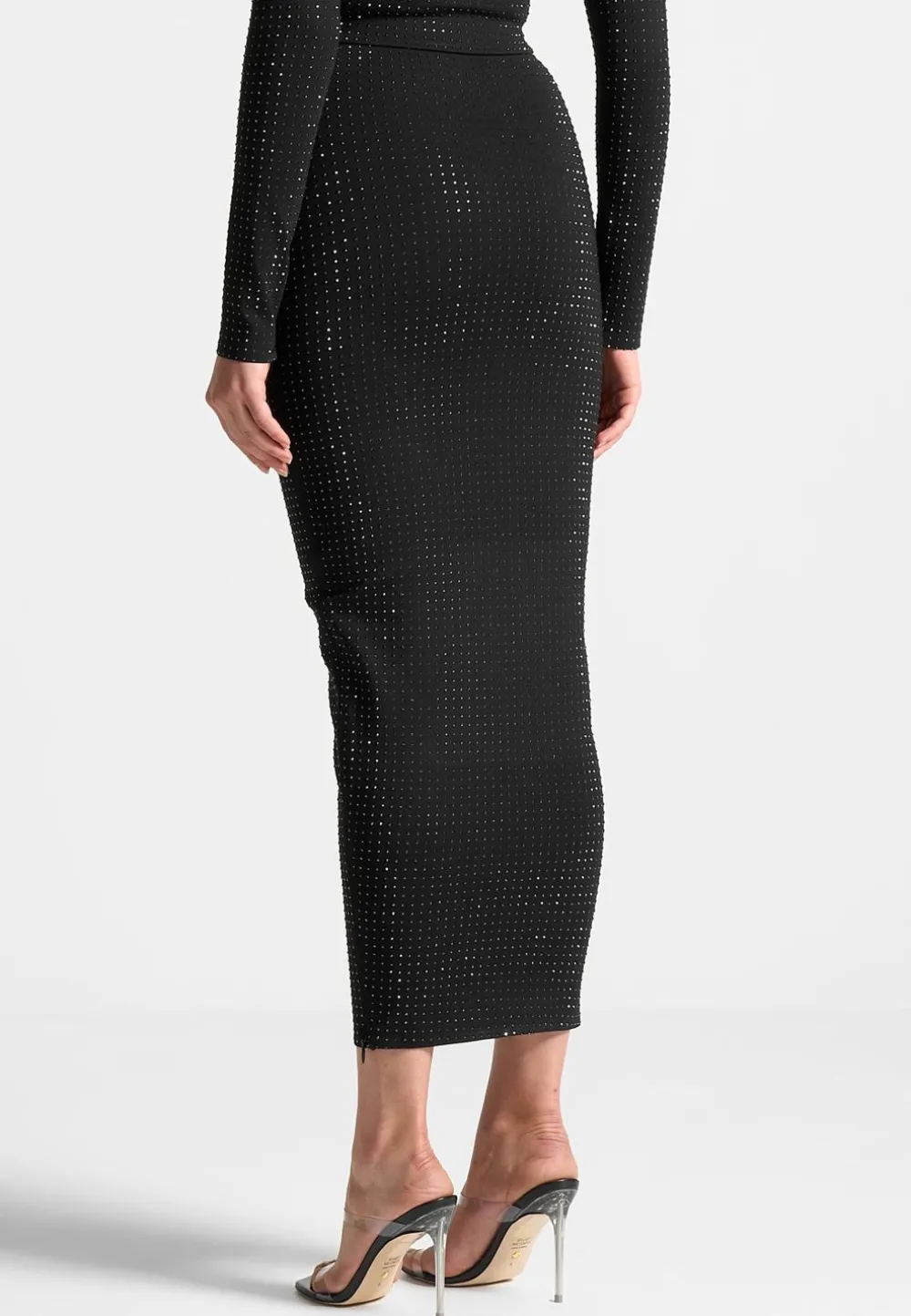 Rhinestone Bandage Midaxi Skirt