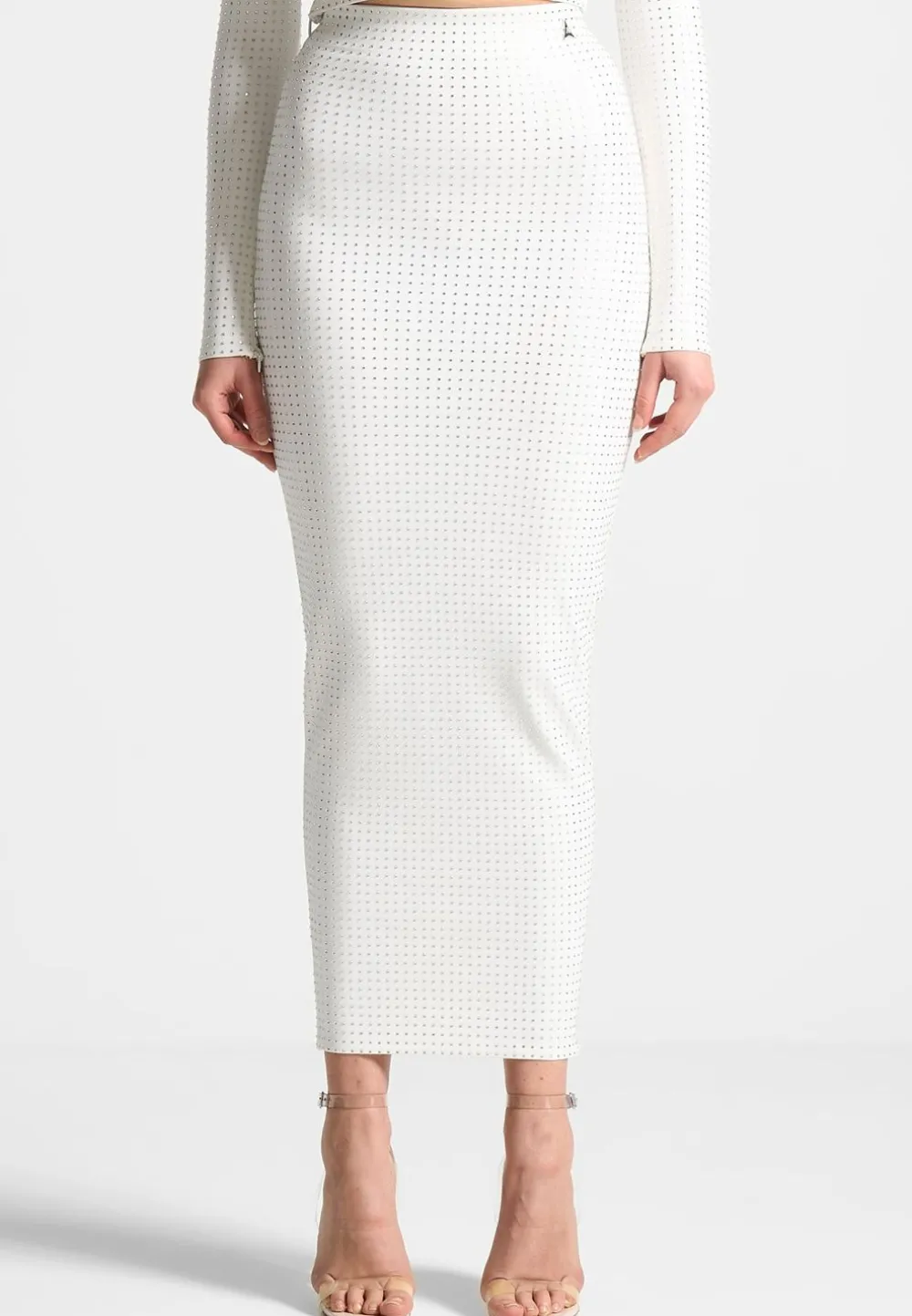 Rhinestone Bandage Midaxi Skirt