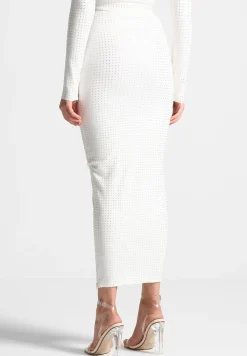 Rhinestone Bandage Midaxi Skirt