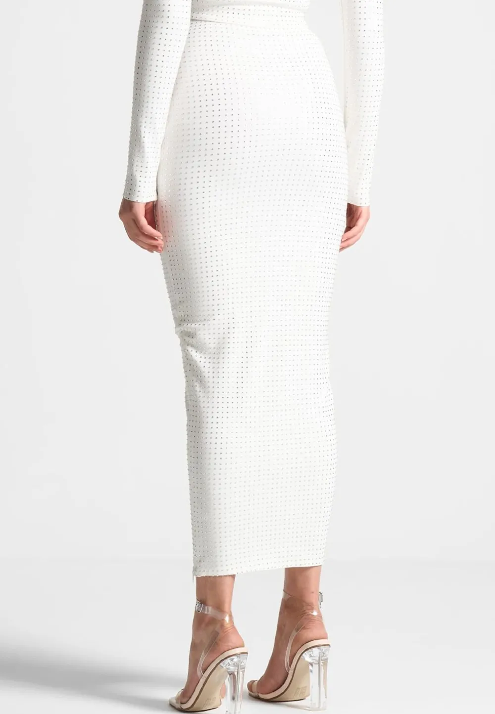 Rhinestone Bandage Midaxi Skirt