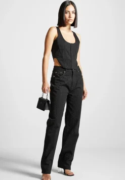 Rhinestone Mom Jeans