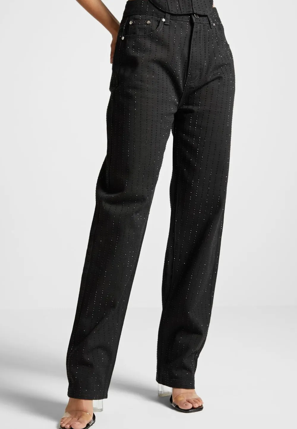 Rhinestone Mom Jeans