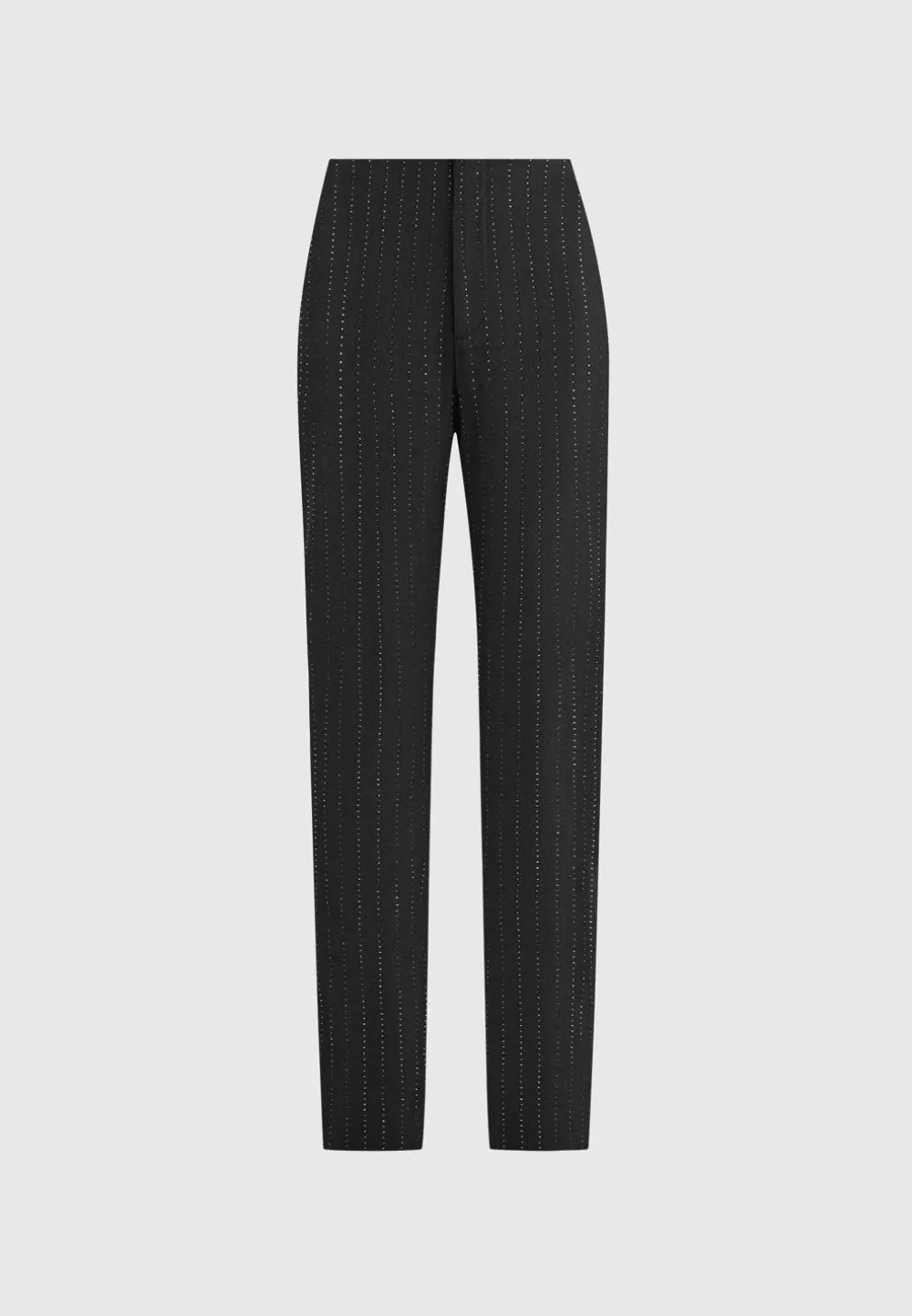 Rhinestone Tailored Straight Leg Trousers