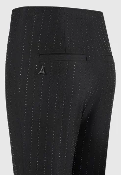 Rhinestone Tailored Straight Leg Trousers