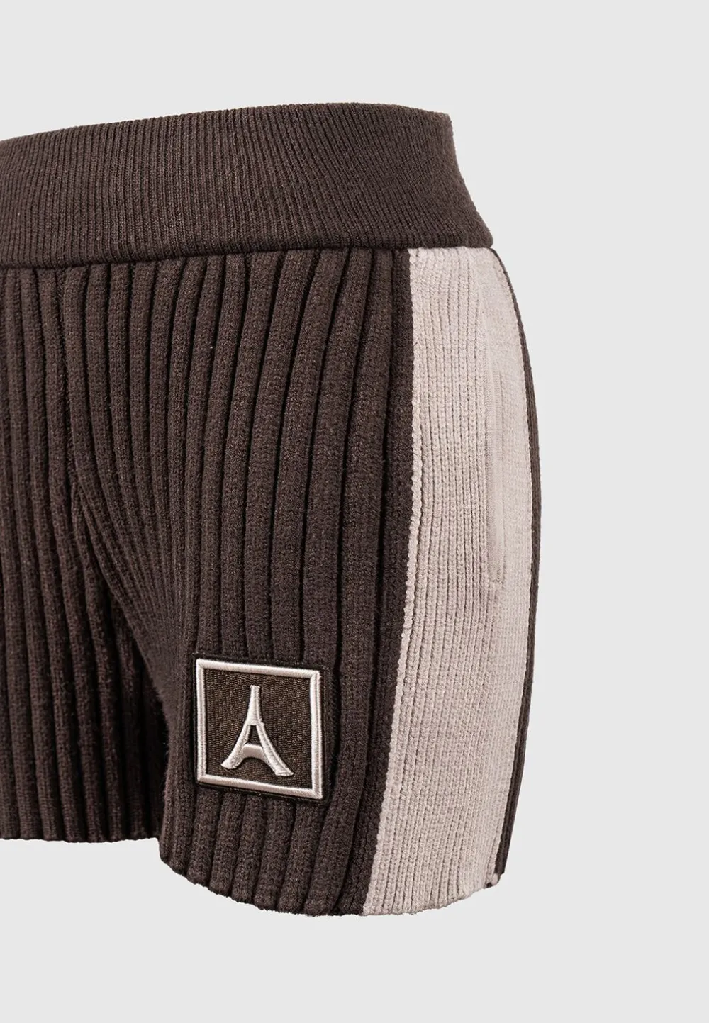 Rib Knit Track Shorts