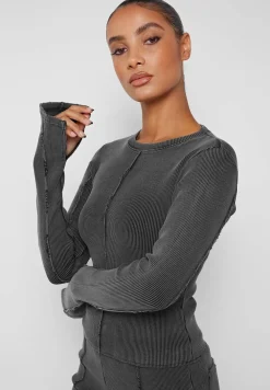 Ribbed Long Sleeve Top