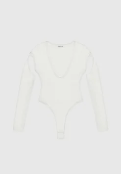 Shirred Cut Out Bodysuit