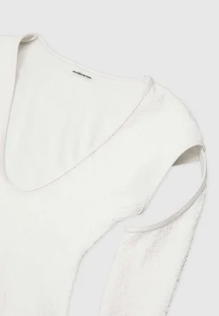 Shirred Cut Out Bodysuit