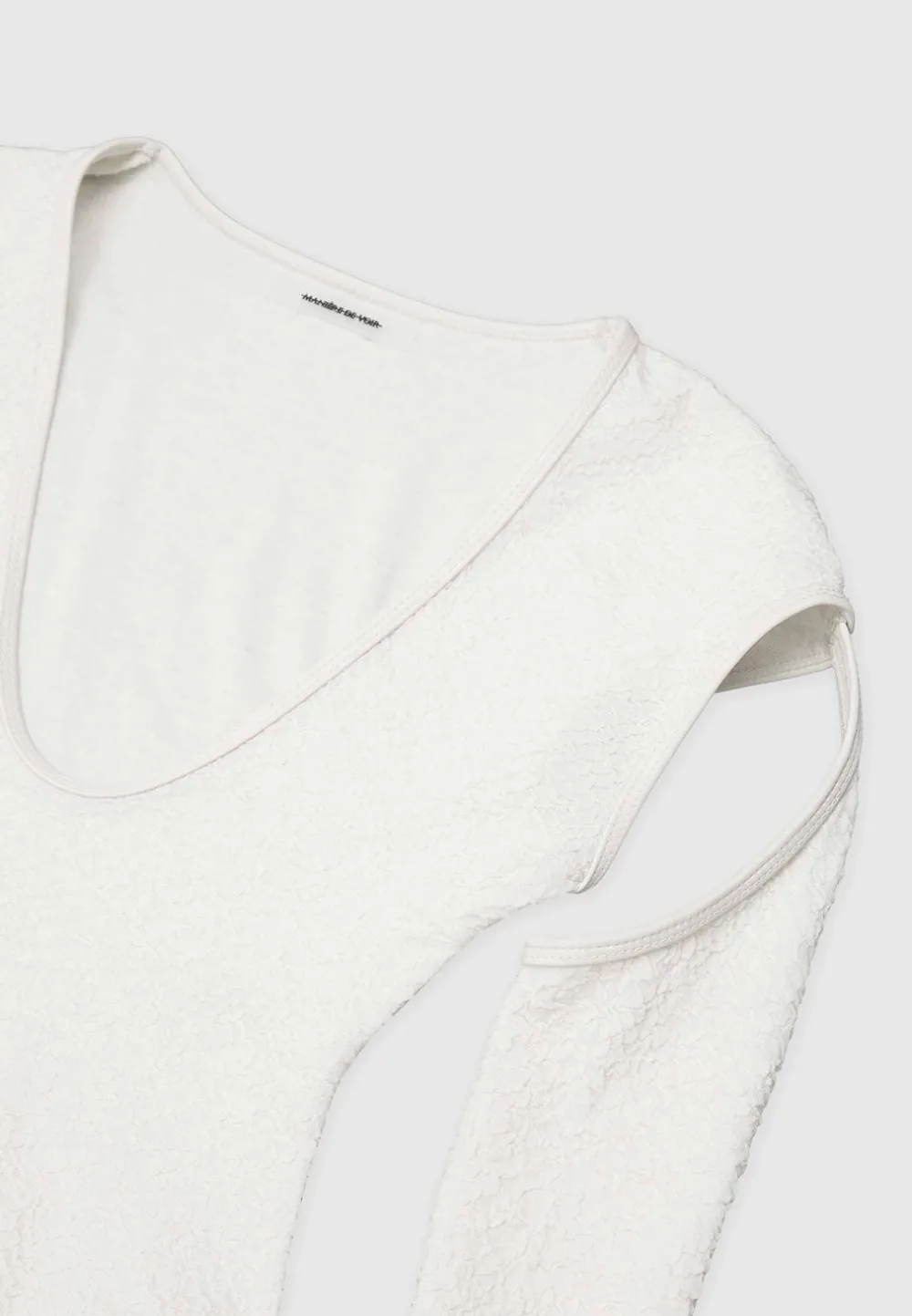 Shirred Cut Out Bodysuit