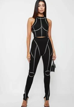 Sketch High Waisted Bandage Leggings