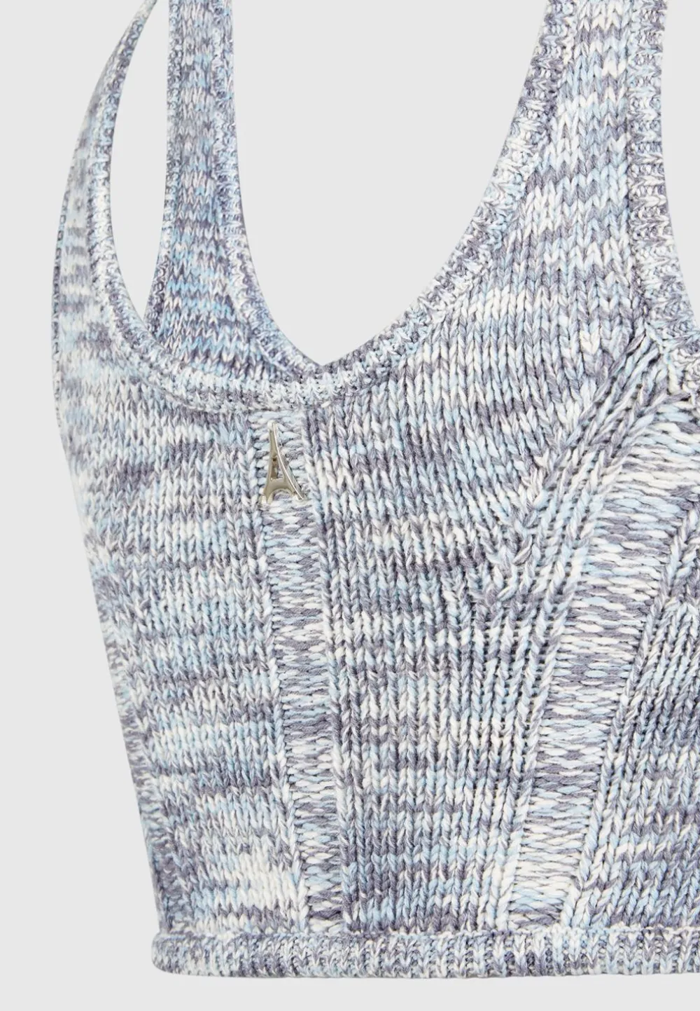 Space Dye Knit Corset Top