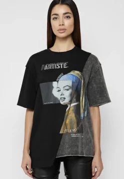 Split Graphic T Shirt