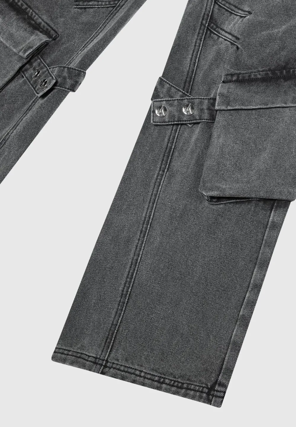 Strap Detail Cargo Jeans