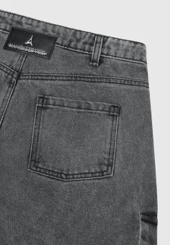 Strap Detail Cargo Jeans
