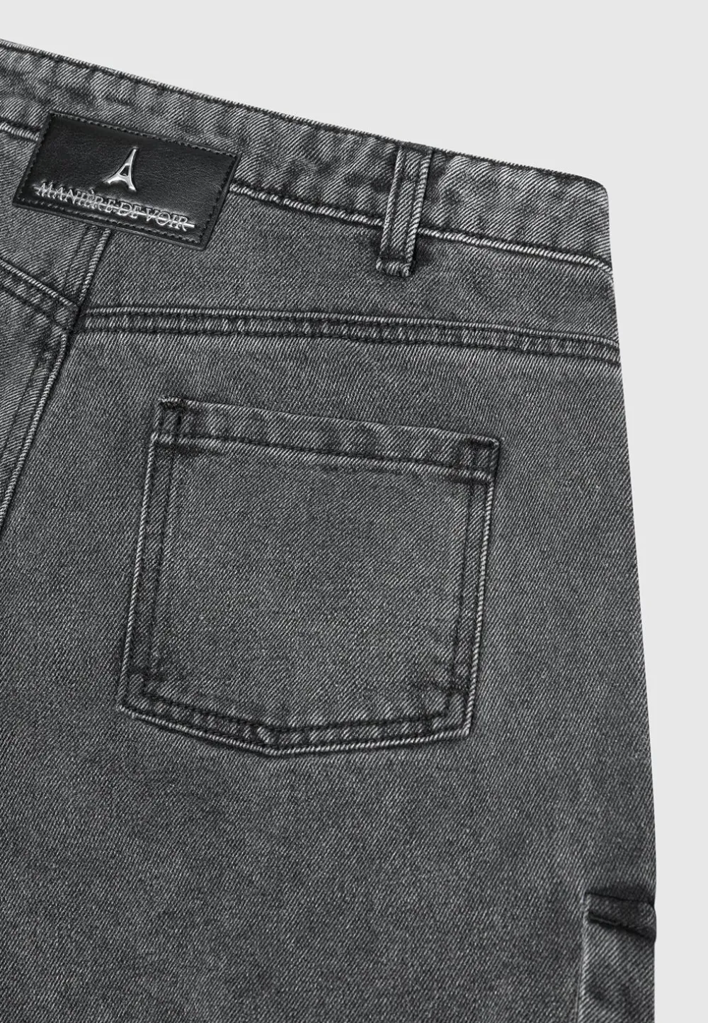 Strap Detail Cargo Jeans