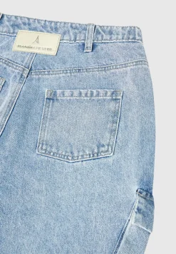 Strap Detail Cargo Jeans