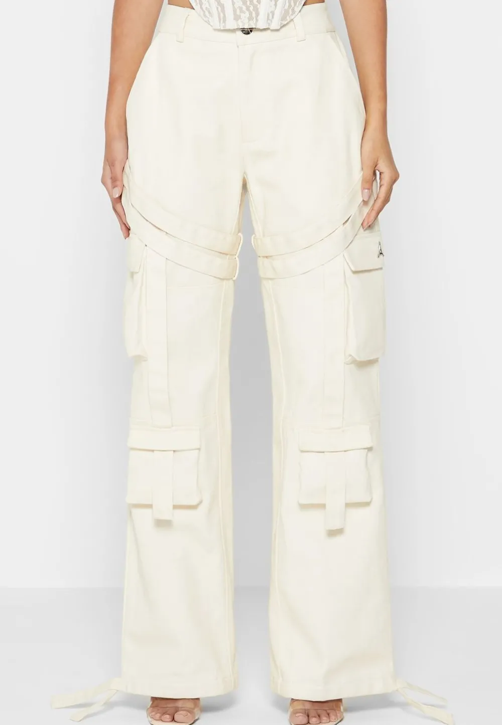 Strap Detail Cargo Pants
