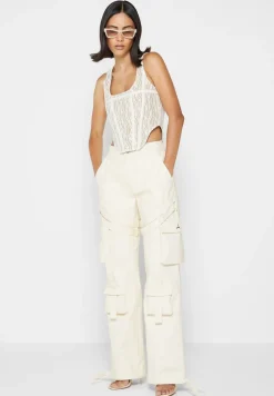 Strap Detail Cargo Pants