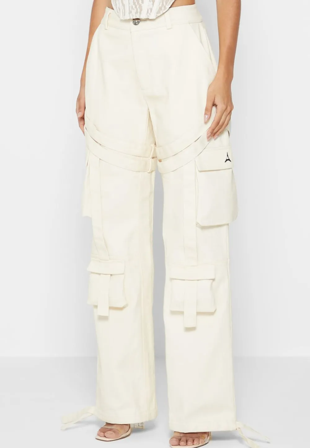 Strap Detail Cargo Pants