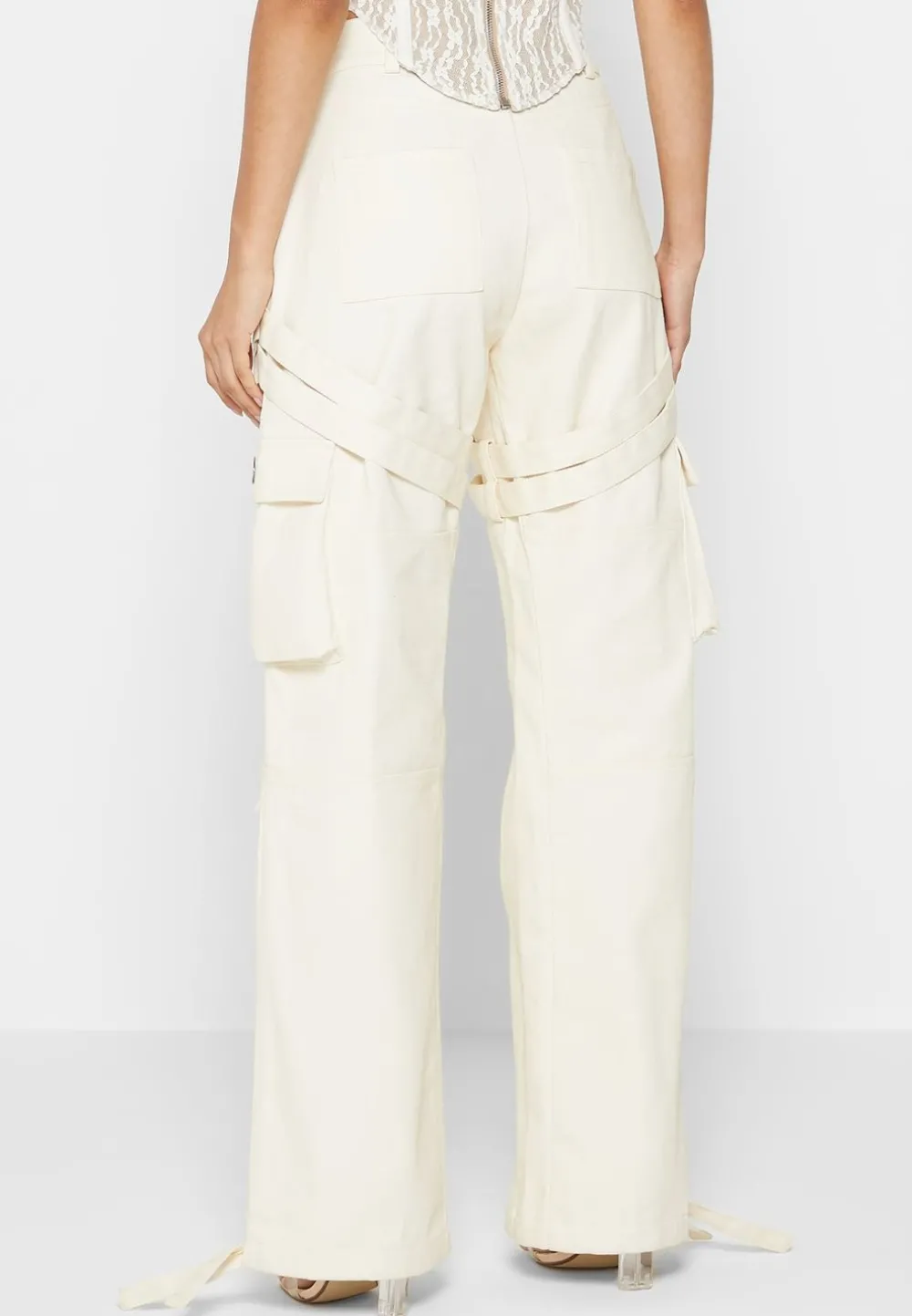 Strap Detail Cargo Pants