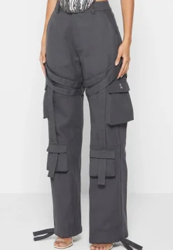 Strap Detail Cargo Pants
