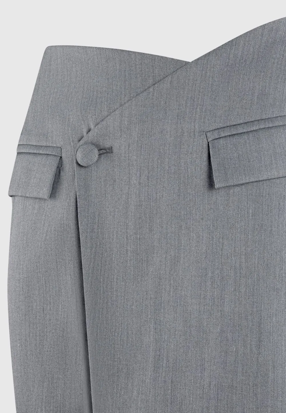 Tailored Asymmetric Mini Skirt