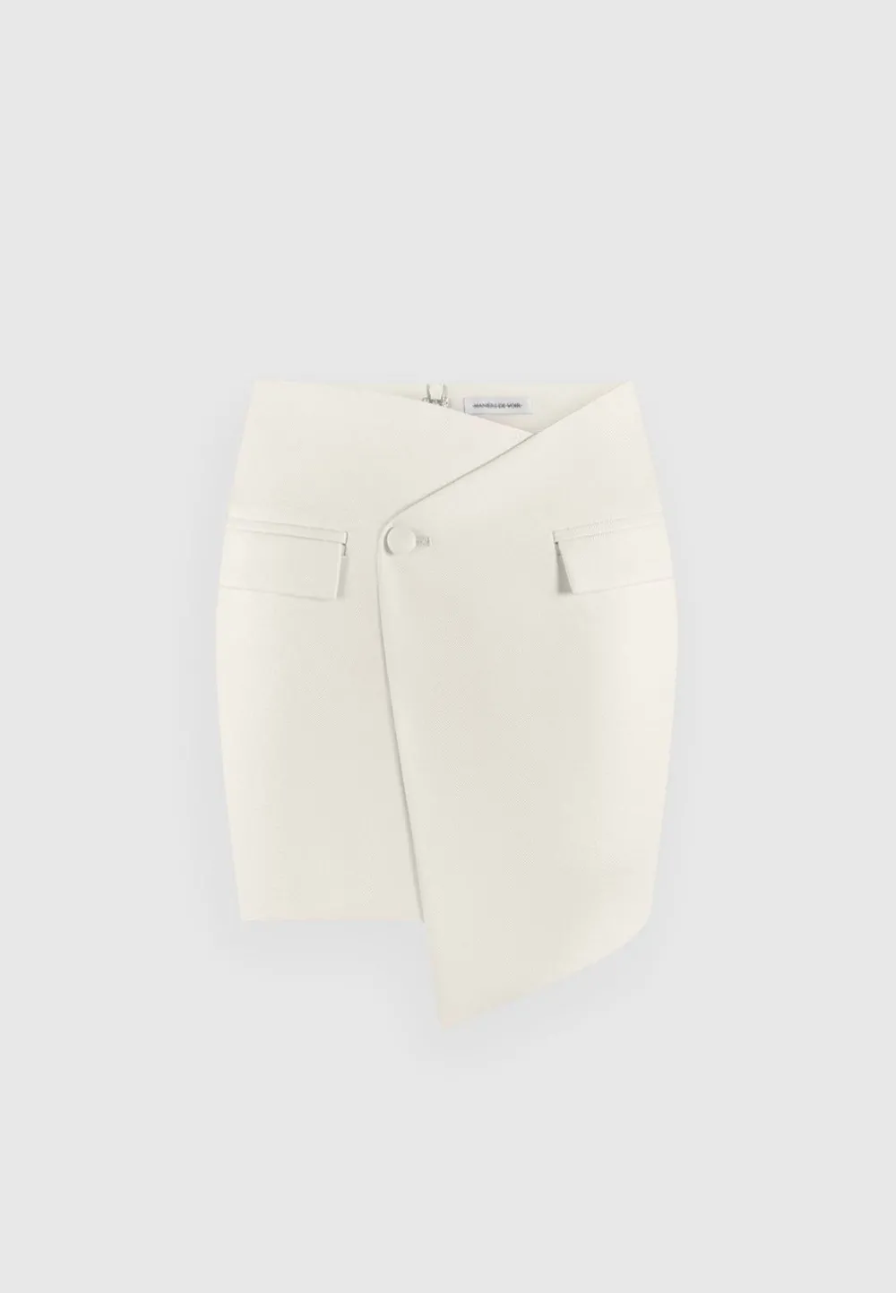 Tailored Asymmetric Mini Skirt