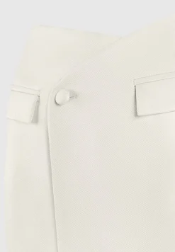 Tailored Asymmetric Mini Skirt