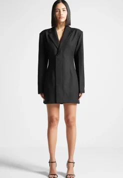Tailored Blazer Dress With Reversible Corset