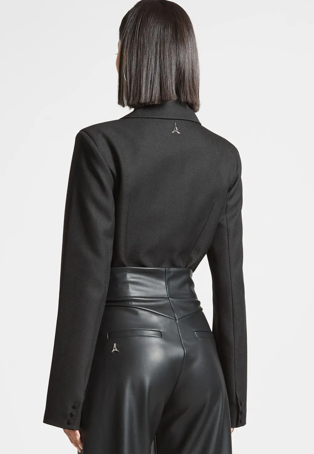 Tailored High Leg Blazer Bodysuit