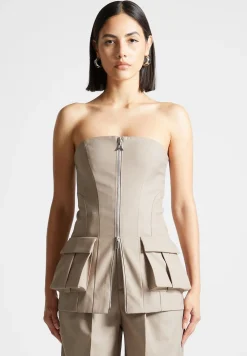 Tailored Longline Bandeau Top