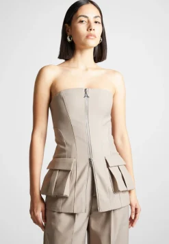 Tailored Longline Bandeau Top