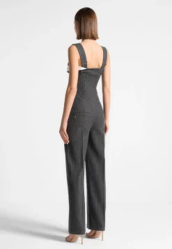 Tailored Pinstripe Jumpsuit