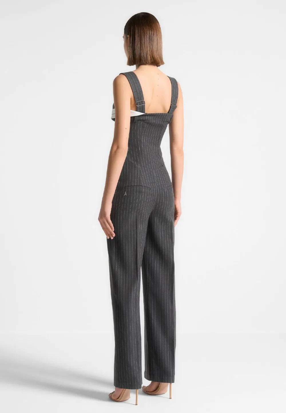 Tailored Pinstripe Jumpsuit