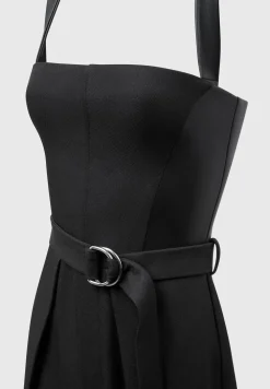 Tailored Pleat Jumpsuit With Belt