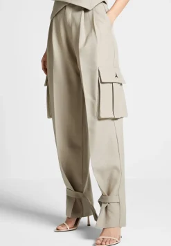 Tailored Pleated Cargo Trousers