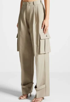 Tailored Pleated Cargo Trousers