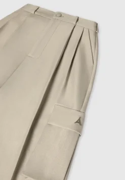 Tailored Pleated Cargo Trousers