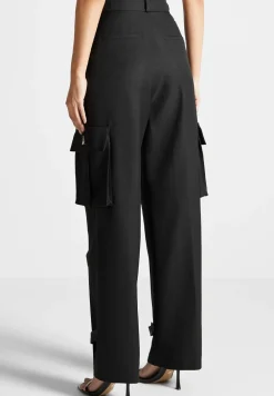 Tailored Pleated Cargo Trousers