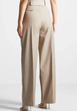 Tailored Pleated Trousers With Eiffel Belt