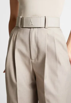 Tailored Pleated Trousers With Eiffel Belt