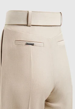 Tailored Pleated Trousers With Eiffel Belt