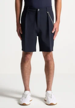 Tailored Shorts With Chain
