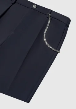 Tailored Shorts With Chain
