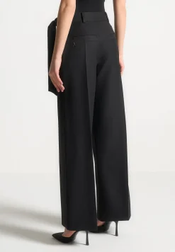 Tailored Wrap Trousers With Tie