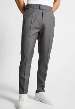 Tapered Fit Press Crease Tailored Trousers