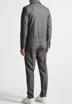 Tapered Fit Press Crease Tailored Trousers